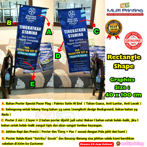 marathon pacer flag/pacer flag/race pack/backpack flag/backpack banner-3
