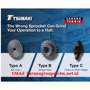tsubaki sprocket type a b c dari tsubakimoto chain co.