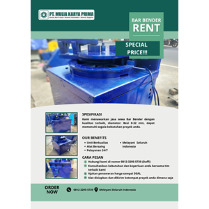 sewa bar bending padang lawas utara | 081232955729