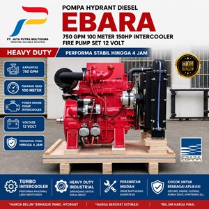 diesel fire hydrant pump ebara 750gpm 100meter pompa hidran heavy duty-1