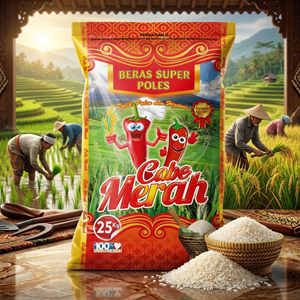 standar pabrikan modern! karung beras 25kg premium tebal, rekat, kuat-1