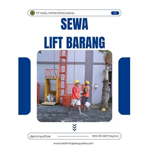 sewa lift barang bangka barat untuk proyek & gudang