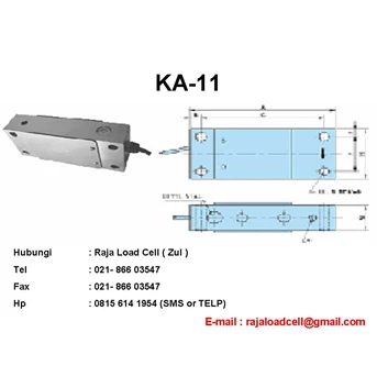Load Cell KA-11: Stainless steel, parallel triplicate beam structure load cell.