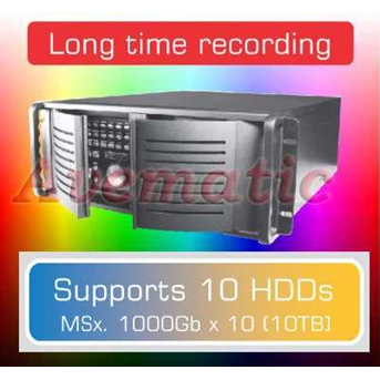 16 Ch Bank DVR Standalone JPEG2000 Supported 10 HDDs