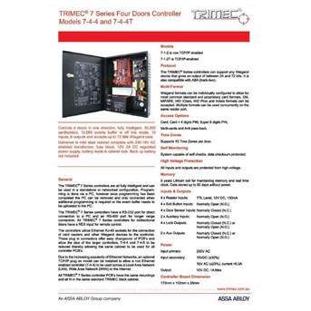 CONTROLER FOR ACCESS CONTROL ; TRIMEC 744 Four door controller