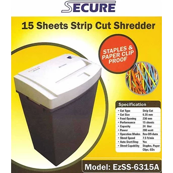 Paper Shredder SECURE 6315A