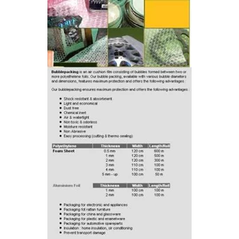 Bubblepack/ Bubble wrapping sheet
