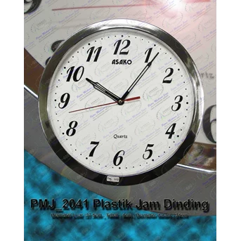 Jam Dinding Promosi Pmj- 2041 Plastik Jam