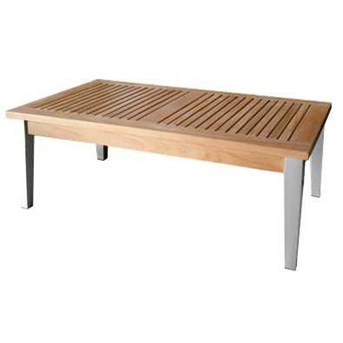 ALUMUNIUM TEAK TABLE