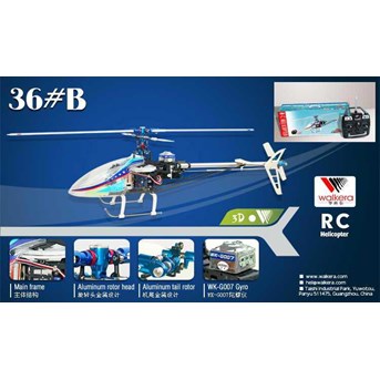 RTF Dragonfly 36#B Belt Transmission 3D Helicopter