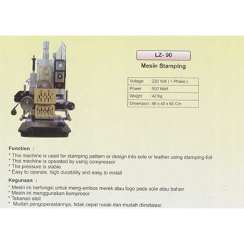 Mesin Embos Otomatis / Mesin Stamping (LZ90)