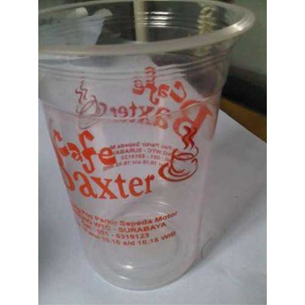 sablon gelas plastik