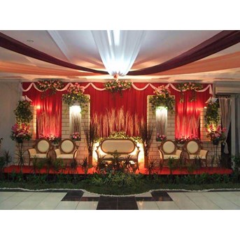 Contoh Dekorasi Acara Resepsi Pernikahan Gedung Korpri
