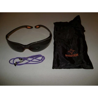 Safety Goggles Black with Smoke Lens