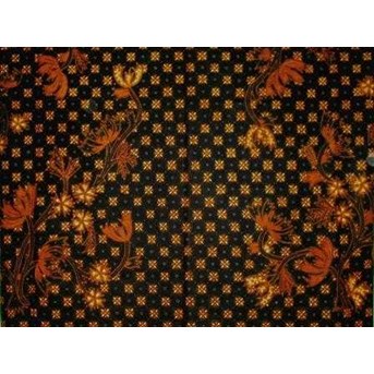 Classic hand painted batic fabric