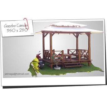 gazebo canvas, with sofa