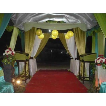 Dekorasi Gerbang Masuk (Resepsi di Tenda)