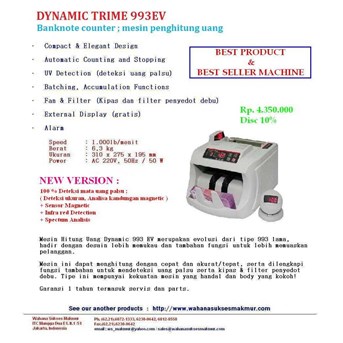 MESIN HITUNG UANG DYNAMIC PRIME 993 EV NEW