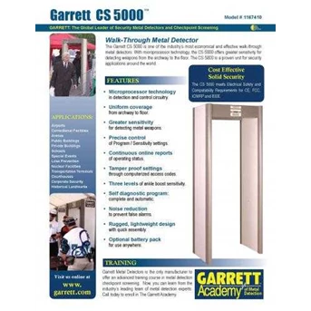 Garret CS 5000 Walk Throu