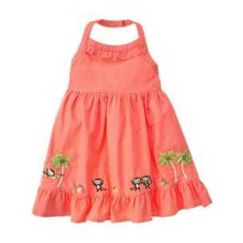 Gymboree Monkey Halter Dress