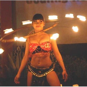 Fire dance ( Fire Hula Hop)