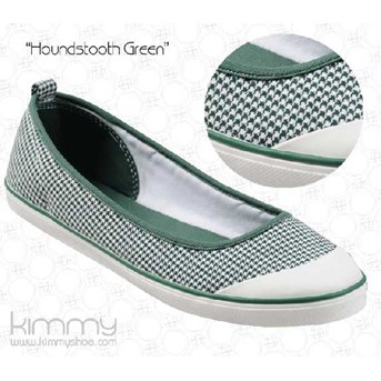Kimmy Houndstooth Green