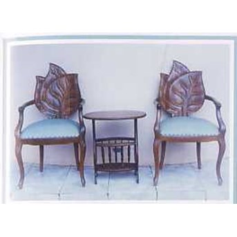 KURSI TERAS MOTIF DAUN