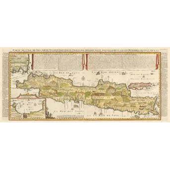 Carte de l Ile de Java 1719
