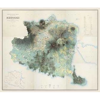 Topographische kaart der residentie Besoeki 1888