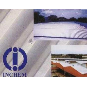 INCHEM Ceramic Roof Coating INCHEM adalah lapisan atap keramik 3 in 1 yang diaplikasikan dalam bentuk cairan, dengan bahan dasar air. INCHEM memiliki karakteristik sbb.: INSULATES. Menjaga Bangunan tetap dingin dengan menggunakan teknologi ruang angkasa.