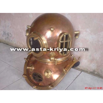 diving helmet copper