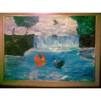 painting bird