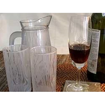 Custom Glassware - Motif & Frosted effect