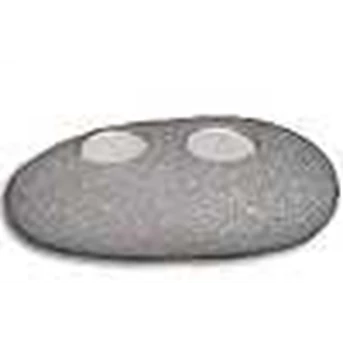 River Stone Tea Light and Candle Holder