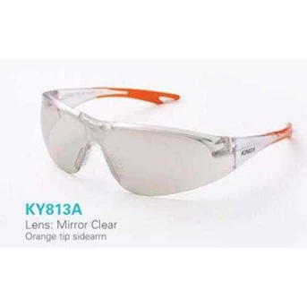 Kacamata : KY813A - Lens Mirror Clear, Orange Tip Side Arm