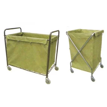 laundry cart house keeping cart/ janitor trolley, house keeping trolley, double bucket, linen trolley, loundry trolley, trolley loundry, linen cart, loundry cart, tolley pakaian, kitchen tolley, room boy trolley, / room boy cart/ bell boy/ double bucket