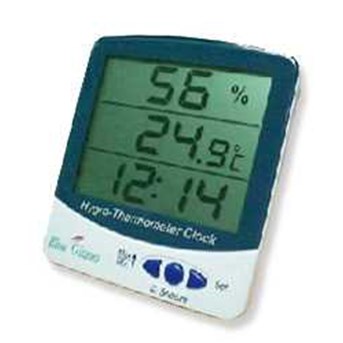 BLUE GIZMO Big Display Thermo-hygrometer with clock Model: BG-HTC-01
