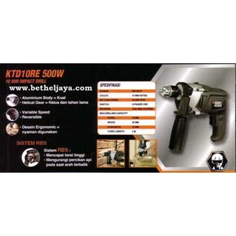 IMPACT DRILL 10 MM BLACK 1& DECKER KTD10RE 500W