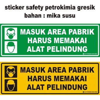 Sticker Cutting untuk Safety