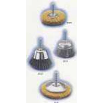 SIKAT KAWAT + GAGANG / WIRE BRUSHES WITH SHANK For use on drill and hight speed electric tools