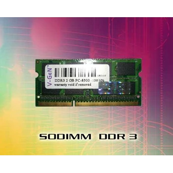 Memory V-Gen SO-DIMM DDR3 PC-8500/ 10600 1GB s/ d 4GB
