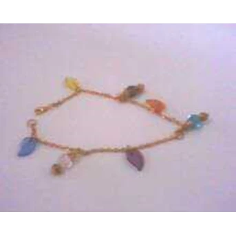 gelang kaki rangkaian daun