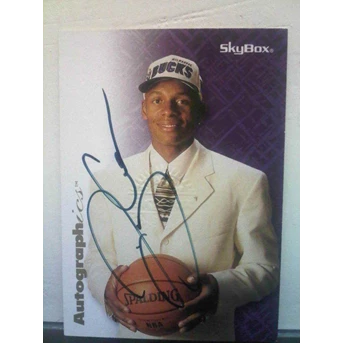 NBA Card Ray Allen Autographics 96 Skybox