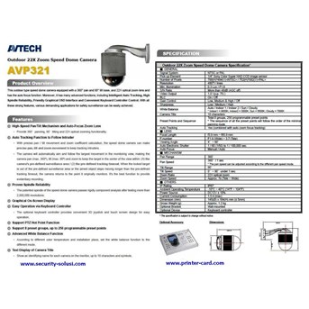 CCTV Camera SPEED DOME AVTECH AVP 321