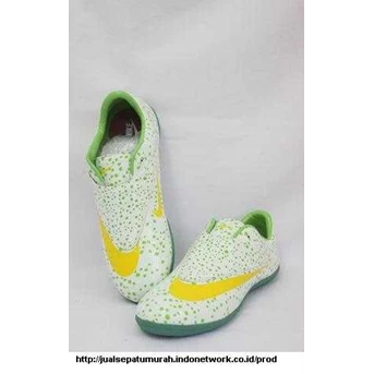 Sepatu Futsal Nike Mercurial Tiger Evo Putih-Hijau ( UK 39-43)