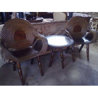 Kursi Teras Rotan Bulan