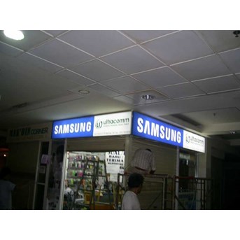 Neon Box Shop Sign