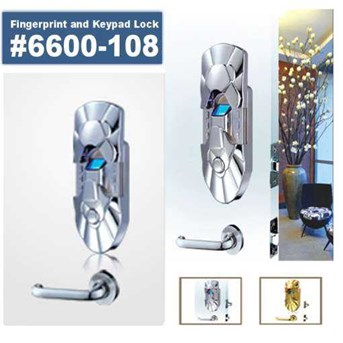 Fingerprint Lock with Two Separate lathches Model # 66000-108B