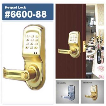 Fingerprint KyPad Lock with Single Sepring Lacth # 6600-88