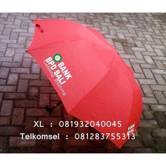 Payung Souvenir BPD Bali tipe Golf Lipat